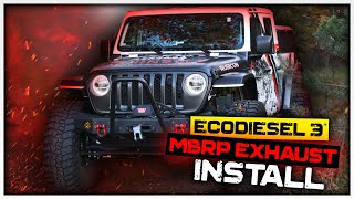 EcoDiesel 3' MBRP Exhaust Install | 2021 Jeep Gladiator EcoDiesel by Max Overland 23,083 views 2 years ago 9 minutes, 4 seconds