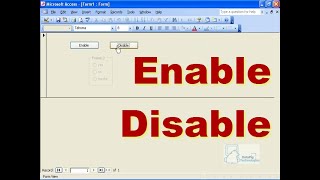 enable and disable controls in access ~ datapig