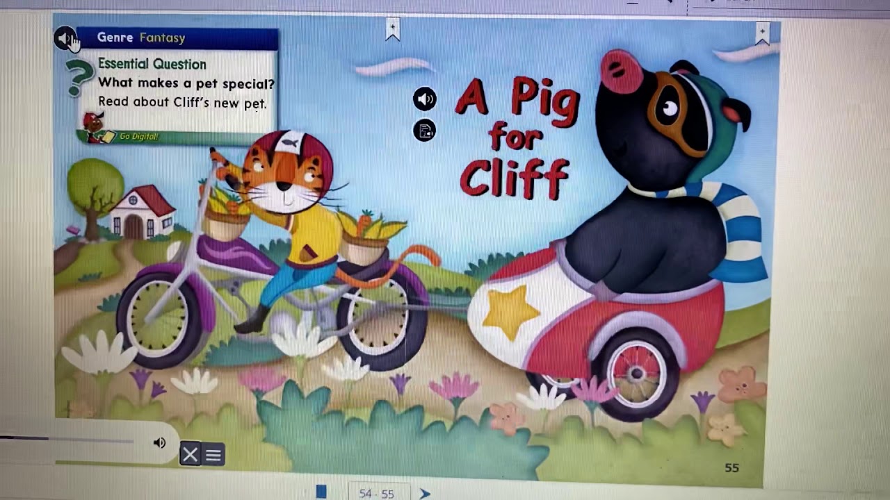 Wonders Grade 1 Unit 1 Week 3 : A Pig for Cliff - YouTube