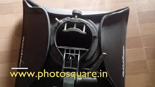 Godex foldable 18" flash softbox with flash bracket screenshot 2