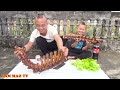 Nướng BBQ Bằng Bộ Cốt Xương Bò Cực Khủng - Không Nhịn Được Cười Với màn Xin Xương Về Cho Chó