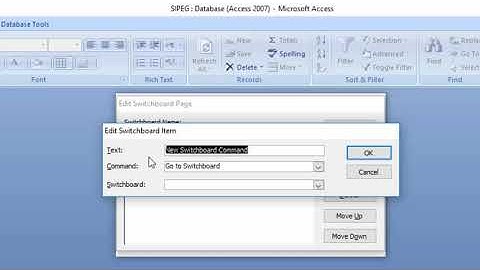 Membuat Switchboard dan Makro