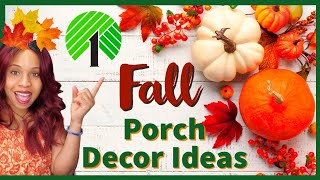 Fall outdoor decorating ideas 🍁 Fall Porch Decor 2023 Dollar tree 🍁