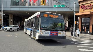 NYC Bus: Q88 Action at Queens Center Mall