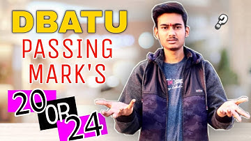 DBATU REMEDIAL EXAM PASSING MARK