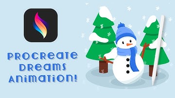 Procreate DREAMS Step by Step Tutorial - Snowman with Waving Arm, Falling Snow - My Layers Included