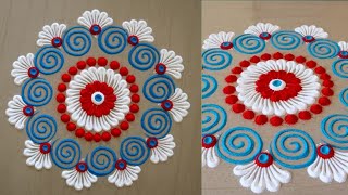 Diwali Beautiful and creative rangoli designs easy इस दिवाली पर बनाएं happy Diwali rangoli at home screenshot 4