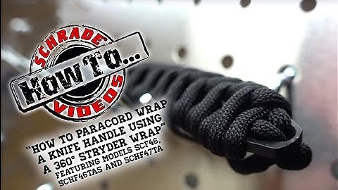 How to Paracord Wrap a Knife Handle Use a 360 Stryder Wrap