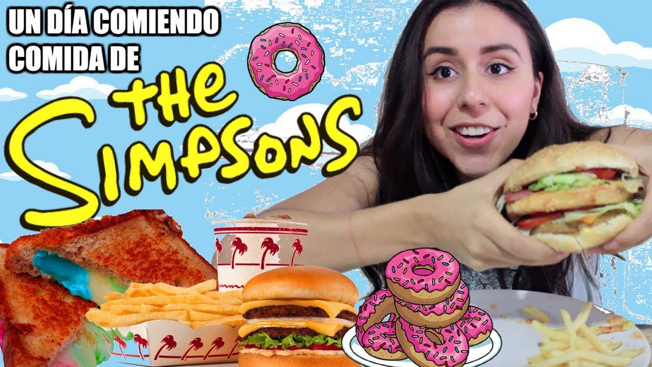 COMÍ SÓLO COMIDAS DE LOS SIMPSON X UN DÍA!