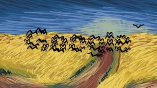 Google Doodle - Vincent Van Gogh "Wheatfield with Crows"
