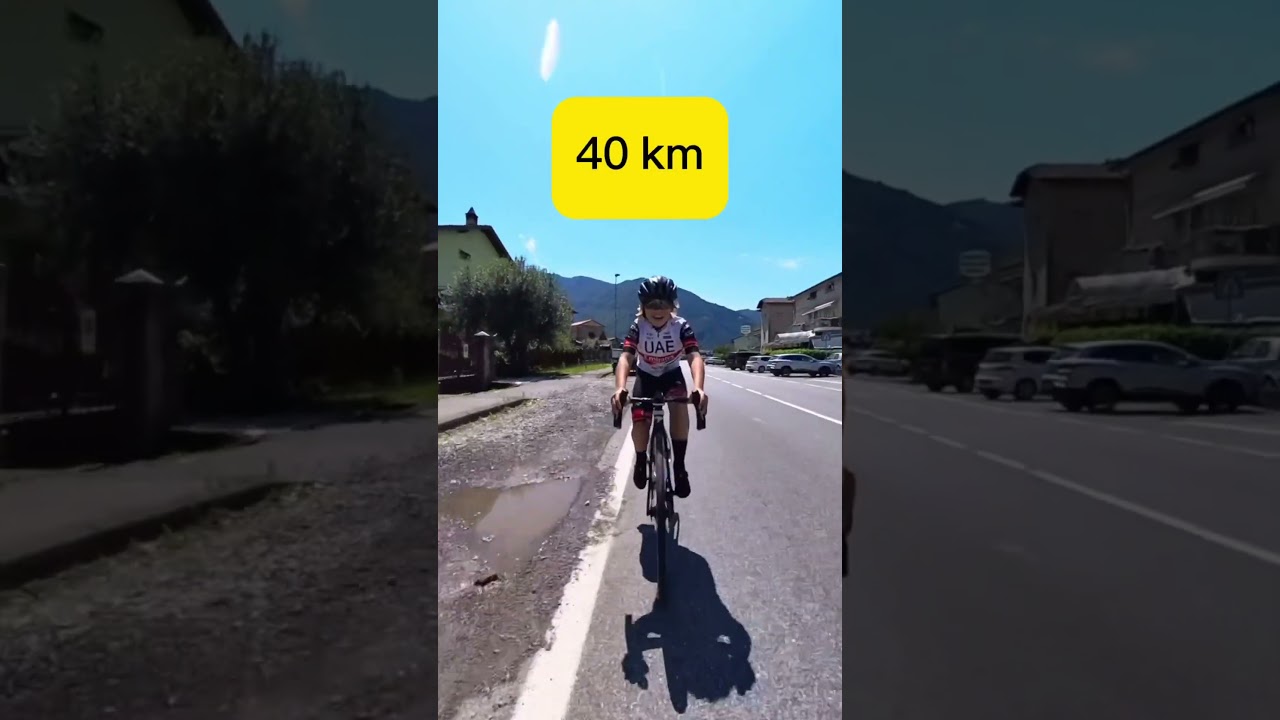 Cycling around lake Iseo in Italy 