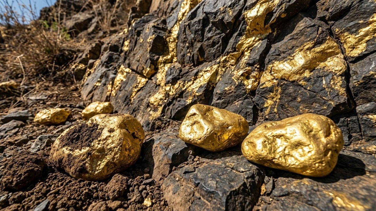 Massive Gold Vein Discovered! Incredible Nuggets Found in Rocky Cliff