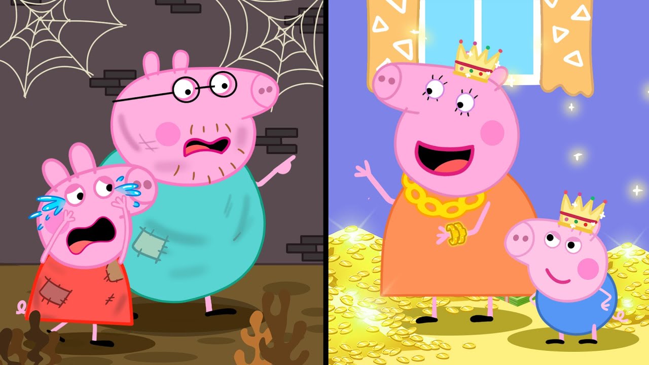 Rich Family Mummy Pig Vs Poor Family Daddy Pig?!  | Peppa Pig Funny Animation