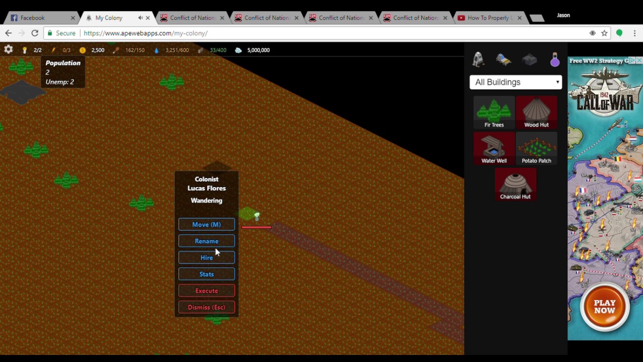 My Colony a Tutorial for the forest world