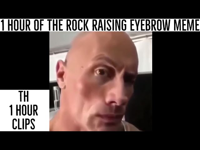 The Rock Eyebrows Meme - Lithophane by Ahmad