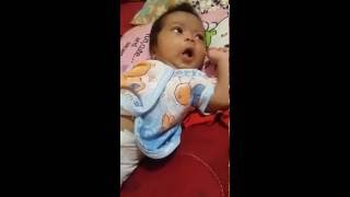 Celia belajar mengejan haha -