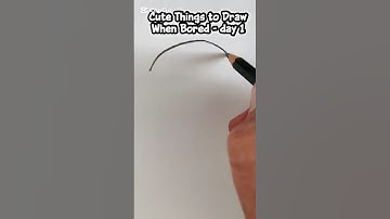 Cute Things to Draw When Bored - day 1 #easy #cute #sketch #art #drawing #tutorial #shorts