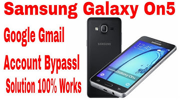 This Samsung on5 Google Account Bypass works in 100%!🤓 (2020) Step by Step How-To Guide! 📲