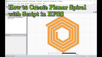 How to Create Planar Spiral with Script in HFSS