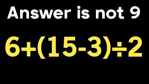 6 + ( 15 - 3 ) ÷ 2 = ❓ / How can simplify algebraic expression / Pemdas rules question