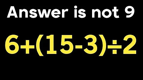 6 + ( 15 - 3 ) ÷ 2 = ❓ / How can simplify algebraic expression / Pemdas rules question