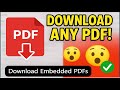 Easiest Way to Download Embedded PDFs from Any Website 📥