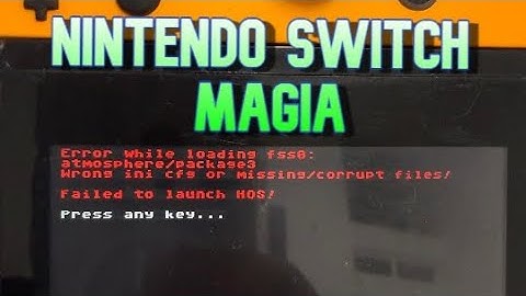 Solución letras rojas Nintendo switch Magia 20.3.0 / actualizando Atmosphere