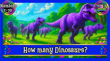 How many Dinosaurs? | Counting 1-10 | Learning Fun | Magic Mini Monsters #magicminimonsters