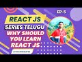 Why should you learn React |  pros of learning React  in Telugu | Ayush penumatsa #reactjs #telugu
