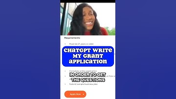 ChatGPT Writes Your Grant Application