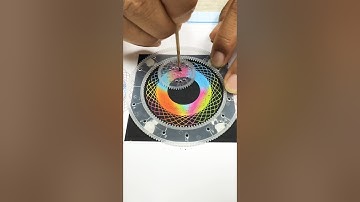 easy spirograph scratch! #spirograph #relaxing #drawingideas #satisfying #shorts #asmr #newshorts