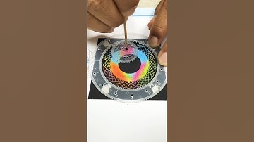 easy spirograph scratch! #spirograph #relaxing #drawingideas #satisfying #shorts #asmr #newshorts