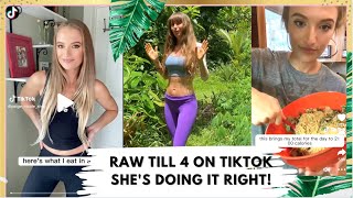 Raw Till 4er VS Junk Food Eaters. Freelee reviews fruit-based diet on TikTok