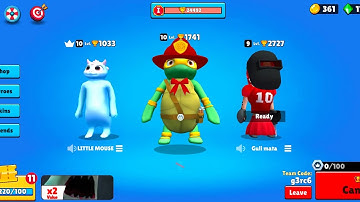 BATTLE GANG GAMEPLAY 👍 team matching and brawling and fight for the crown 👑 KICK THE KING 👑