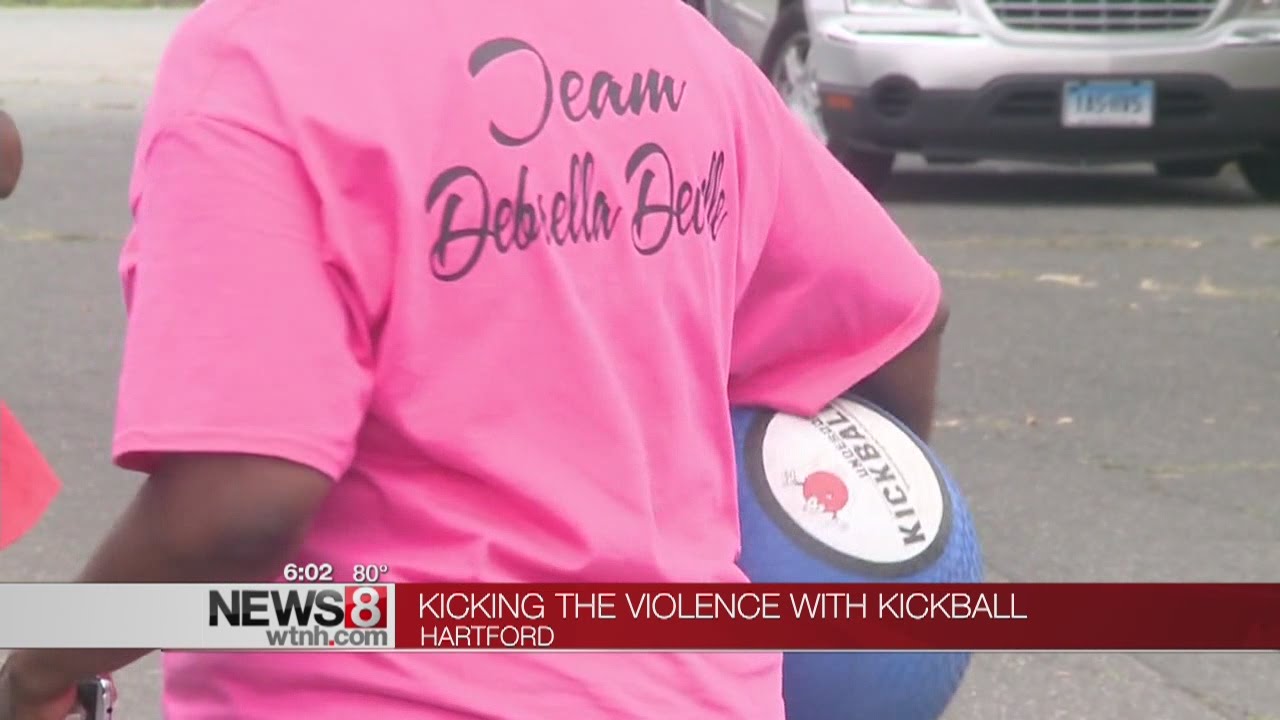 Hartford kickball game aimed at kicking violence YouTube