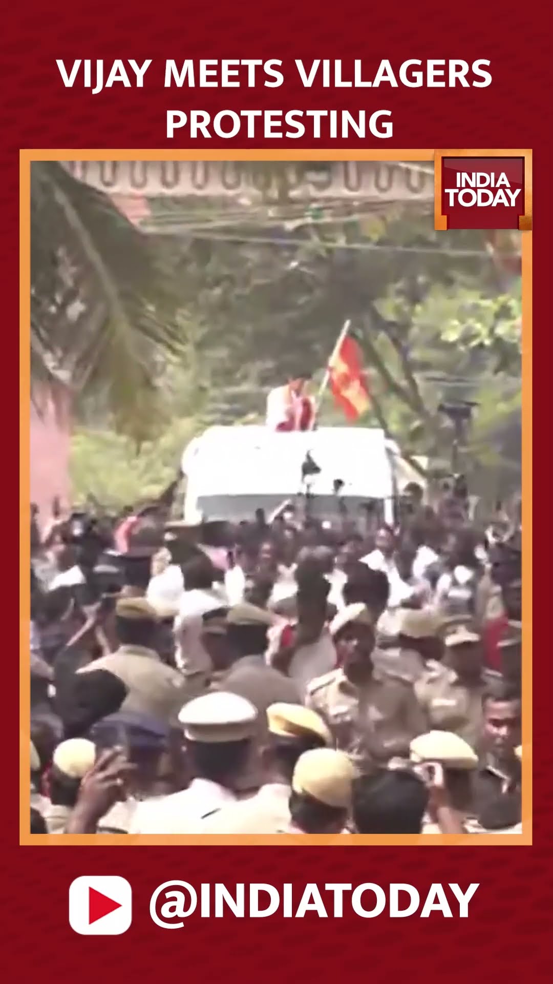 Actor And TVK Leader Vijay Visits Parandur, To Meet Villagers Protesting Against New Airport #shorts