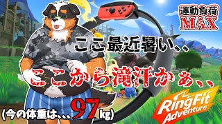 【リングフィットアドベンチャー】最近暑いから、、滝汗待ったなしかぁ～