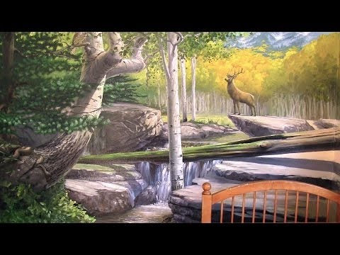How To Paint A Forest Mural – PART 2