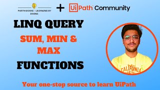 LINQ Query Episode 2: SUM, MIN & MAX Functions