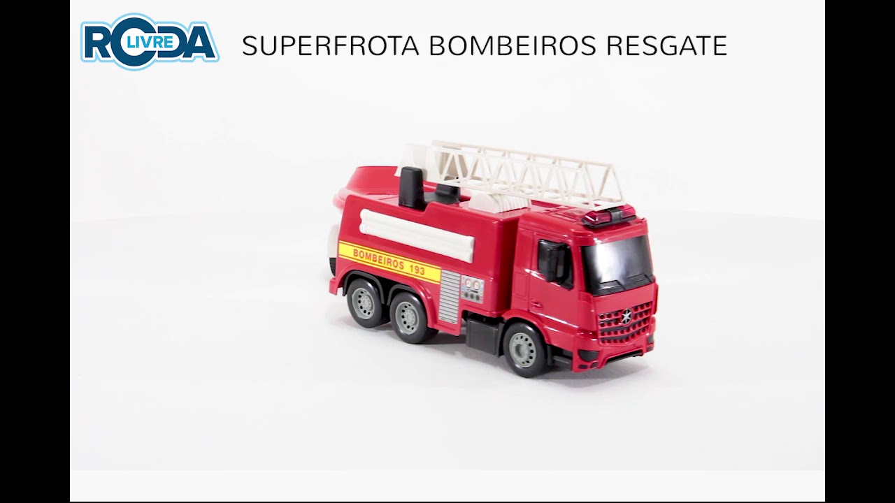 Caminhão de Brinquedo Superfrota Bitrem Bombeiro Tanque - Poliplac
