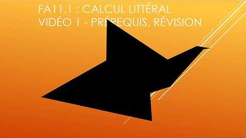 Vidéo 1 : Révision et prérequis