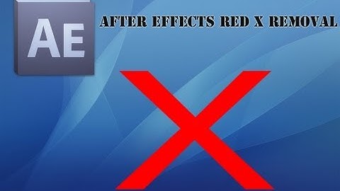 How to Remove Red X on After Effects Plugins (Tutorial)