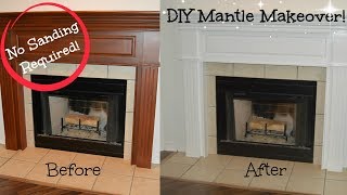 Watch how you can give your mantle a makeover with no sanding! Step by step video--materials listed below as well as where to ...