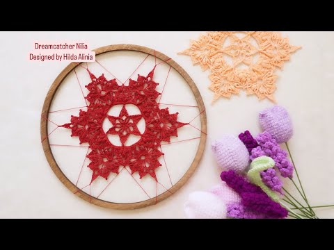 Crochet dreamcatcher Nilia for beginners , step by step