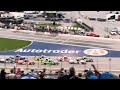 Start of 2024 nascar truck race at tms from grandstands crash at end