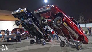 Lowrider Hop Competition! Hydraulic Cars Hopping!