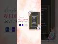Simple Wedding Invitation Design 💍 | CorelDRAW + Photoshop Tutorial #youtubeshorts #howtomake