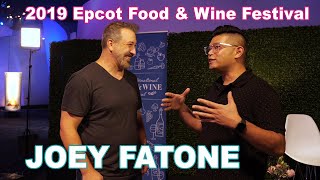 Hot one! Joey Fatone at 2019 Epcot Food & Wine Festival Interview!