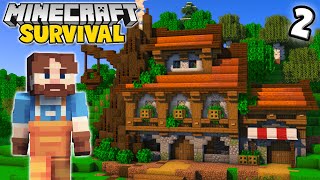 Building A Fantasy Blacksmith! | Minecraft 1.20 Survival Let&#39;s Play! | Episode 2