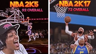 DUNKING WITH VINCE CARTER IN EVERY SINGLE NBA 2K GAME IN ONE VIDEO